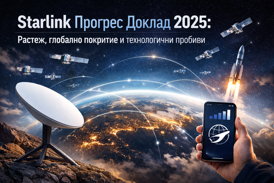 Starlink Progress Report 2025: Растеж, глобално покритие и технологични пробиви