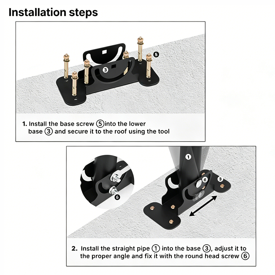 Стойка за покрив - Starlink Standard Pivot Mount за Gen 3 (V4)