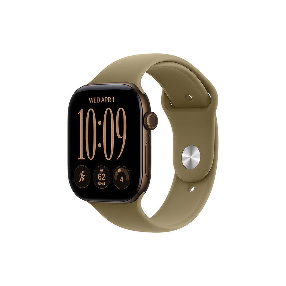 Apple Watch Series 12 Cellular 42mm - Dark Bronze Aluminium / Olive Sport Band - S/M