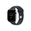 Apple Watch Series 12 Cellular 42mm - Natural Titanium / Navy Blue Sport Band - M/L
