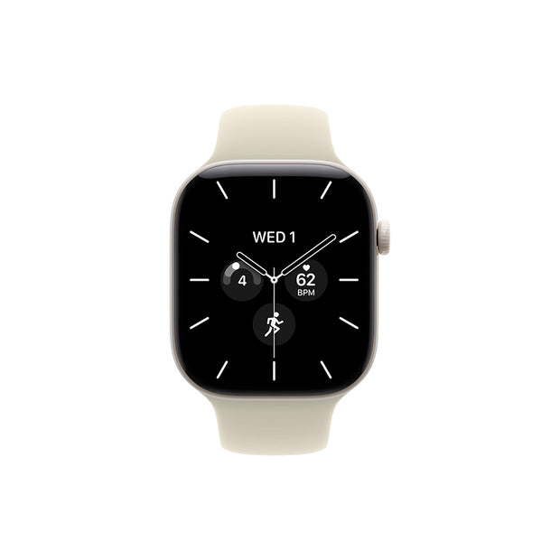 Apple Watch Series 12 Cellular 42mm - Pearl White Ceramic / Sand Sport Band - M/L