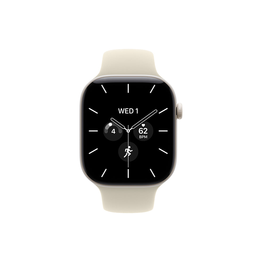 Apple Watch Series 12 Cellular 42mm - Pearl White Ceramic / Sand Sport Band - S/M