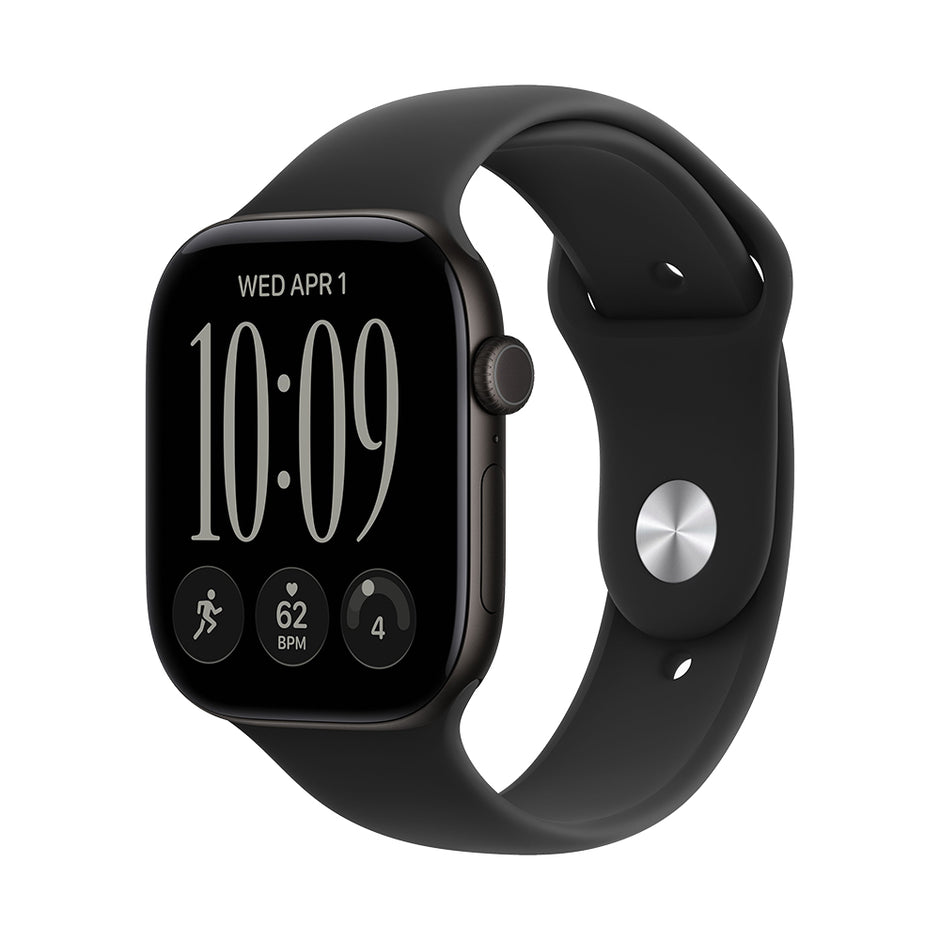 Apple Watch Series 12 GPS 46mm - Black Aluminium / Black Sport Band - M/L