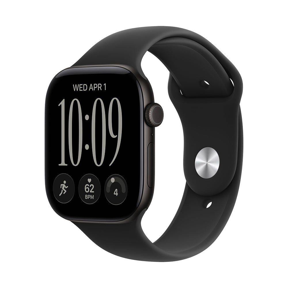 Apple Watch Series 12 Cellular 46mm - Black Aluminium / Black Sport Band - M/L