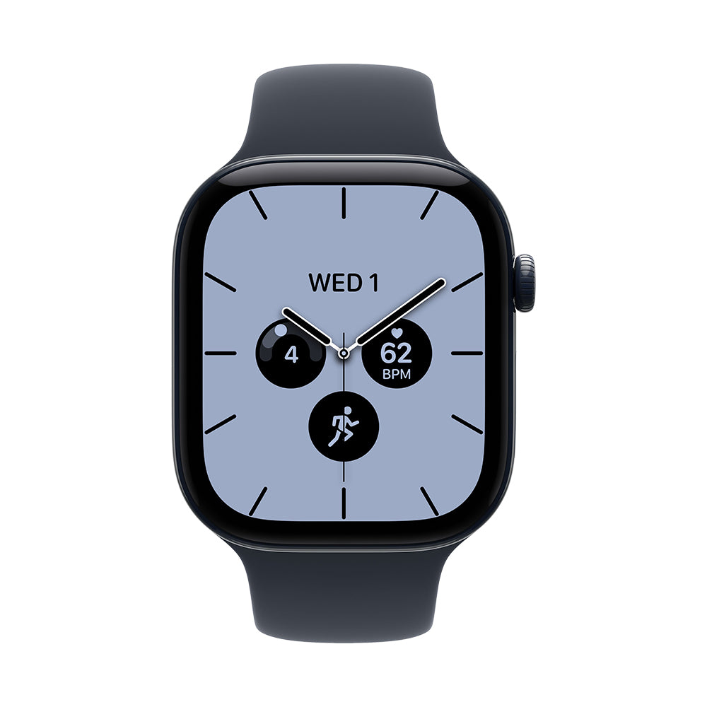 Apple Watch Series 12 Cellular 46mm - Night Blue Ceramic / Navy Blue Sport Band - S/M