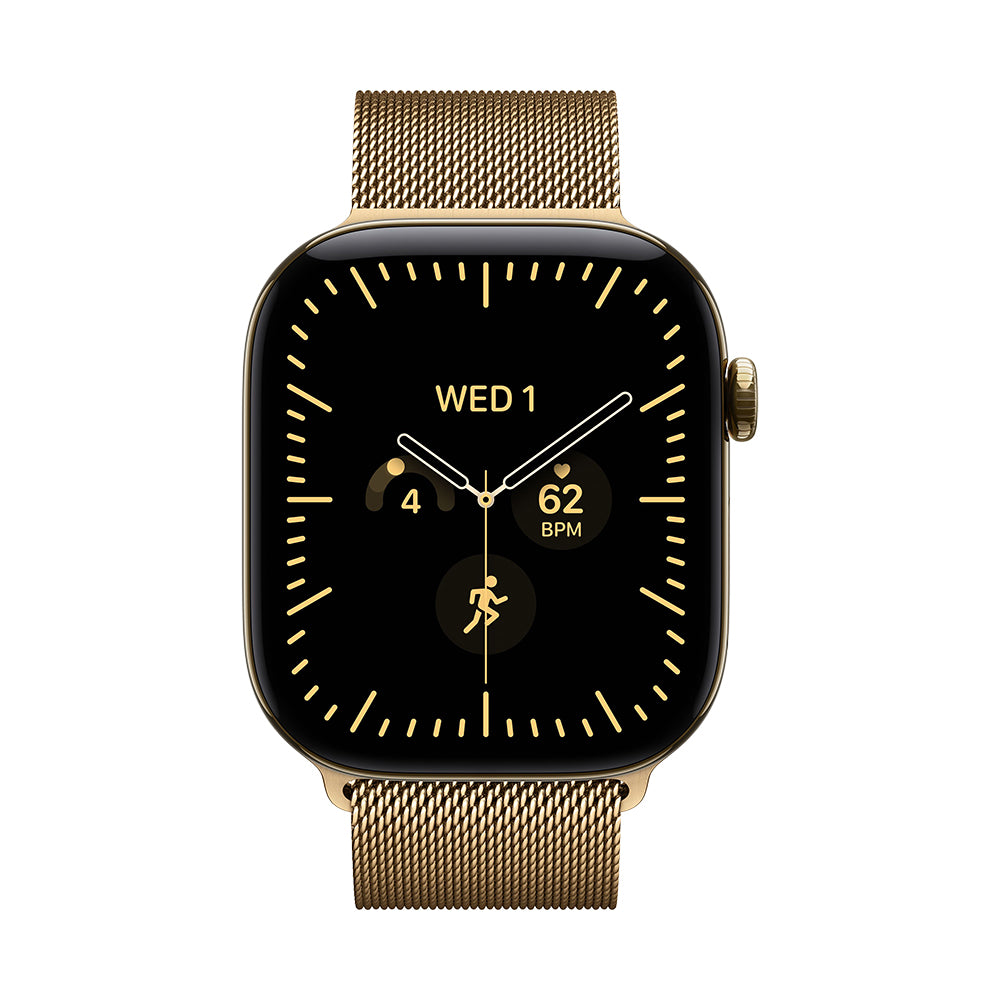 Apple Watch Series 12 Cellular 46mm - Radiant Gold Titanium / Radiant Gold Milanese Loop - M/L