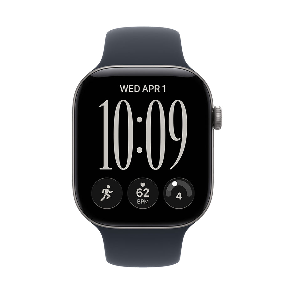 Apple Watch Series 12 GPS 46mm - Space Grey Aluminium / Navy Blue Sport Band - S/M