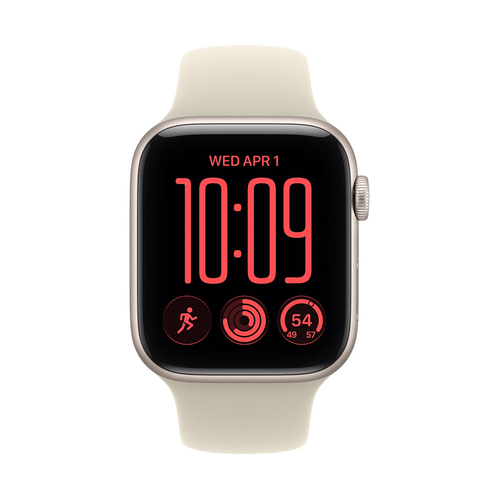 Apple Watch SE 3 Cellular 44mm - Starlight Aluminium / Sand Sport Band - S/M