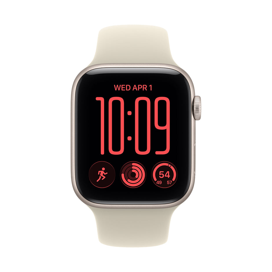 Apple Watch SE 3 GPS 44mm - Starlight Aluminium / Sand Sport Band - S/M