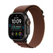 Apple Watch Ultra 4 Cellular 49mm - Black Titanium / Burgundy Alpine Loop - Medium