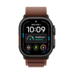 Apple Watch Ultra 4 Cellular 49mm - Black Titanium / Burgundy Alpine Loop - Small