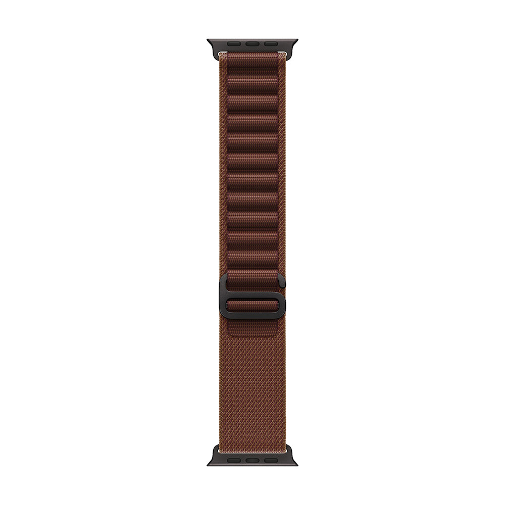 Apple Watch Ultra 4 Cellular 49mm - Black Titanium / Burgundy Alpine Loop - Medium