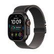 Apple Watch Ultra 4 Cellular 49mm - Black Titanium / Black Titanium Milanese Loop - Medium