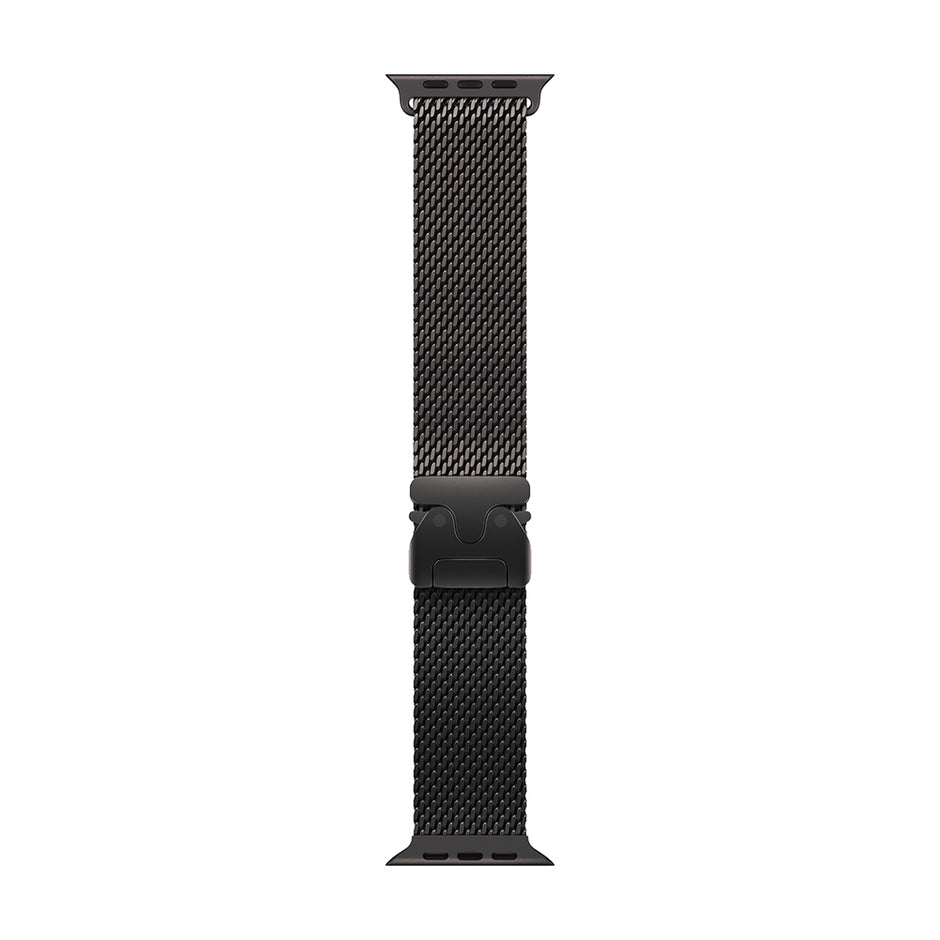 Apple Watch Ultra 4 Cellular 49mm - Black Titanium / Black Titanium Milanese Loop - Small