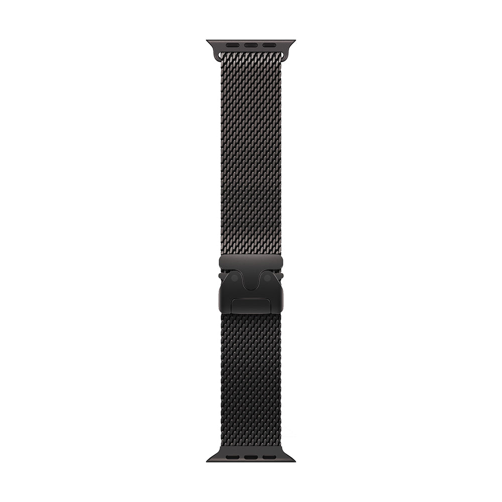 Apple Watch Ultra 4 Cellular 49mm - Black Titanium / Black Titanium Milanese Loop - Medium