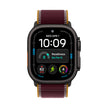 Apple Watch Ultra 4 Cellular 49mm - Black Titanium / Burgundy Trail Loop - S/M