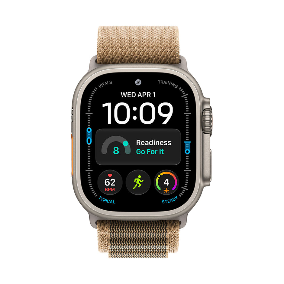 Apple Watch Ultra 4 Cellular 49mm - Natural Titanium / Desert Alpine Loop - Small