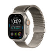 Apple Watch Ultra 4 Cellular 49mm - Natural Titanium / Natural Titanium Milanese Loop - Small