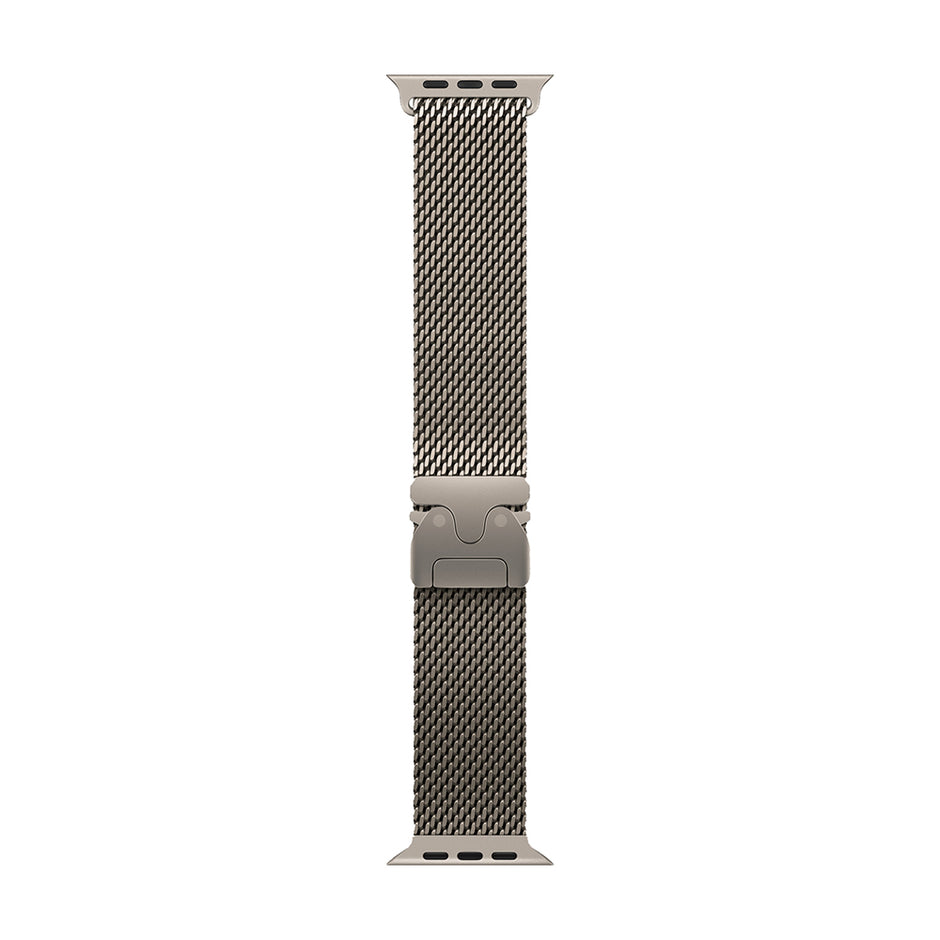 Apple Watch Ultra 4 Cellular 49mm - Natural Titanium / Natural Titanium Milanese Loop - Medium