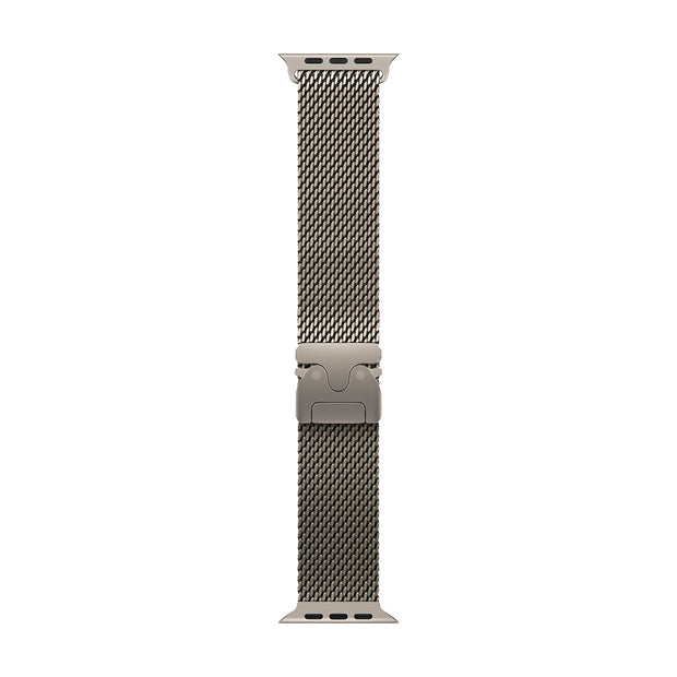 Apple Watch Ultra 4 Cellular 49mm - Natural Titanium / Natural Titanium Milanese Loop - Small