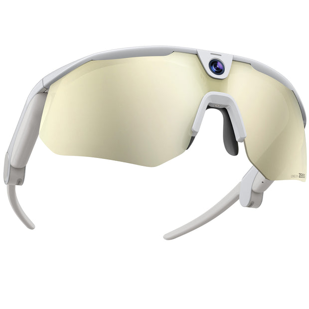 BleeqUp Ranger AI Sports Camera Glasses - ZEISS Lenses - White