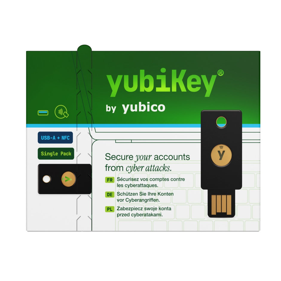 Yubico YubiKey 5 NFC Security Key - Black - 1 Pack