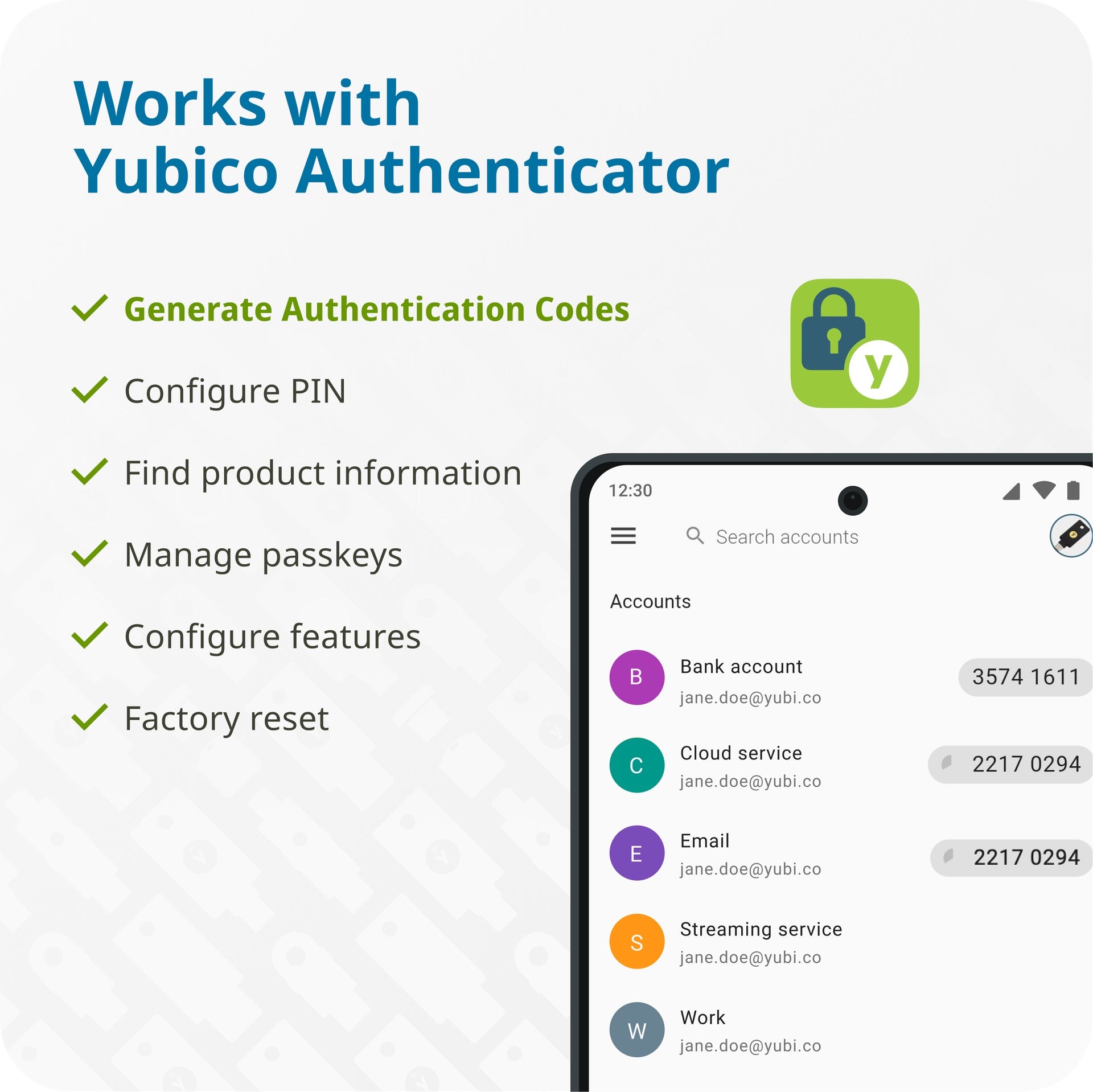 Yubico YubiKey 5 NFC Security Key - Black - 2 Pack