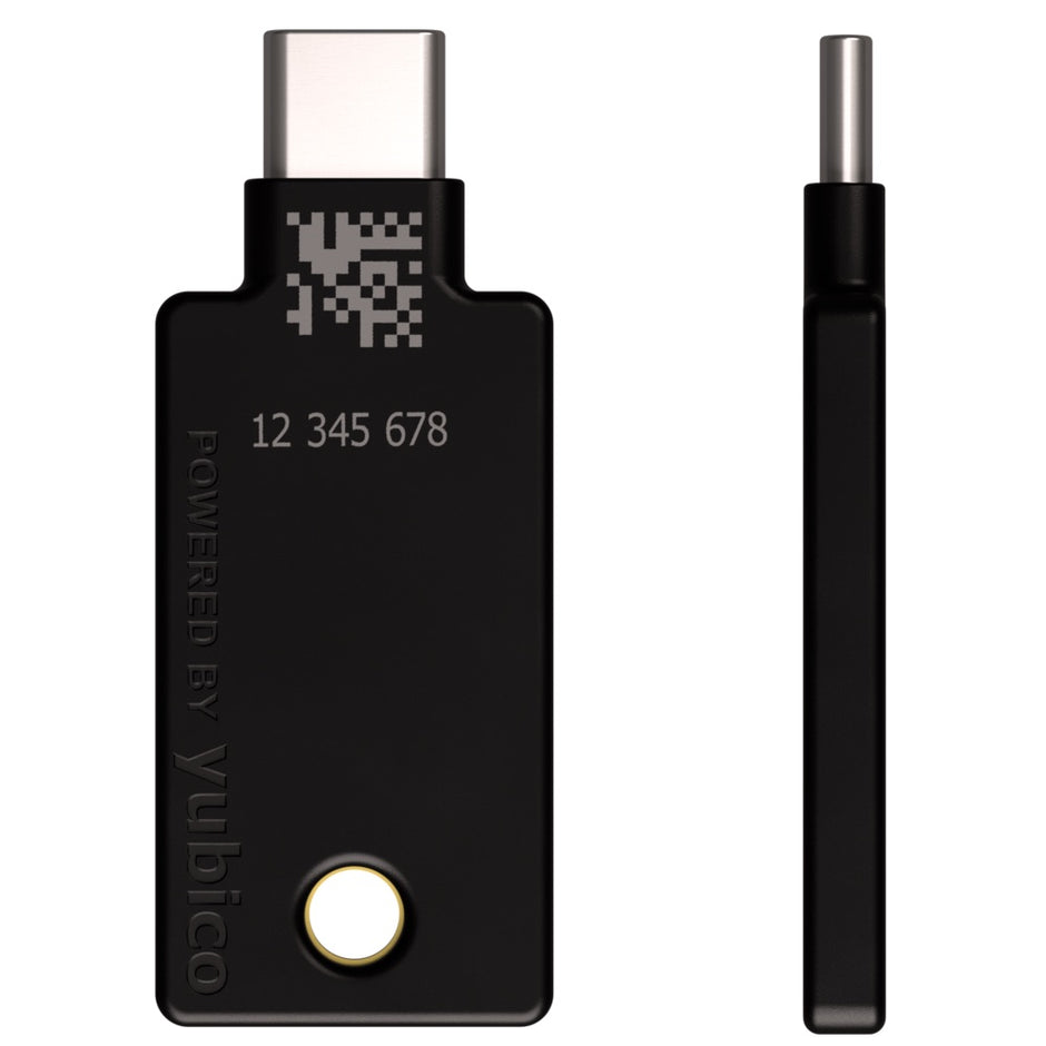 Yubico YubiKey 5C NFC Security Key - Black - 1 Pack