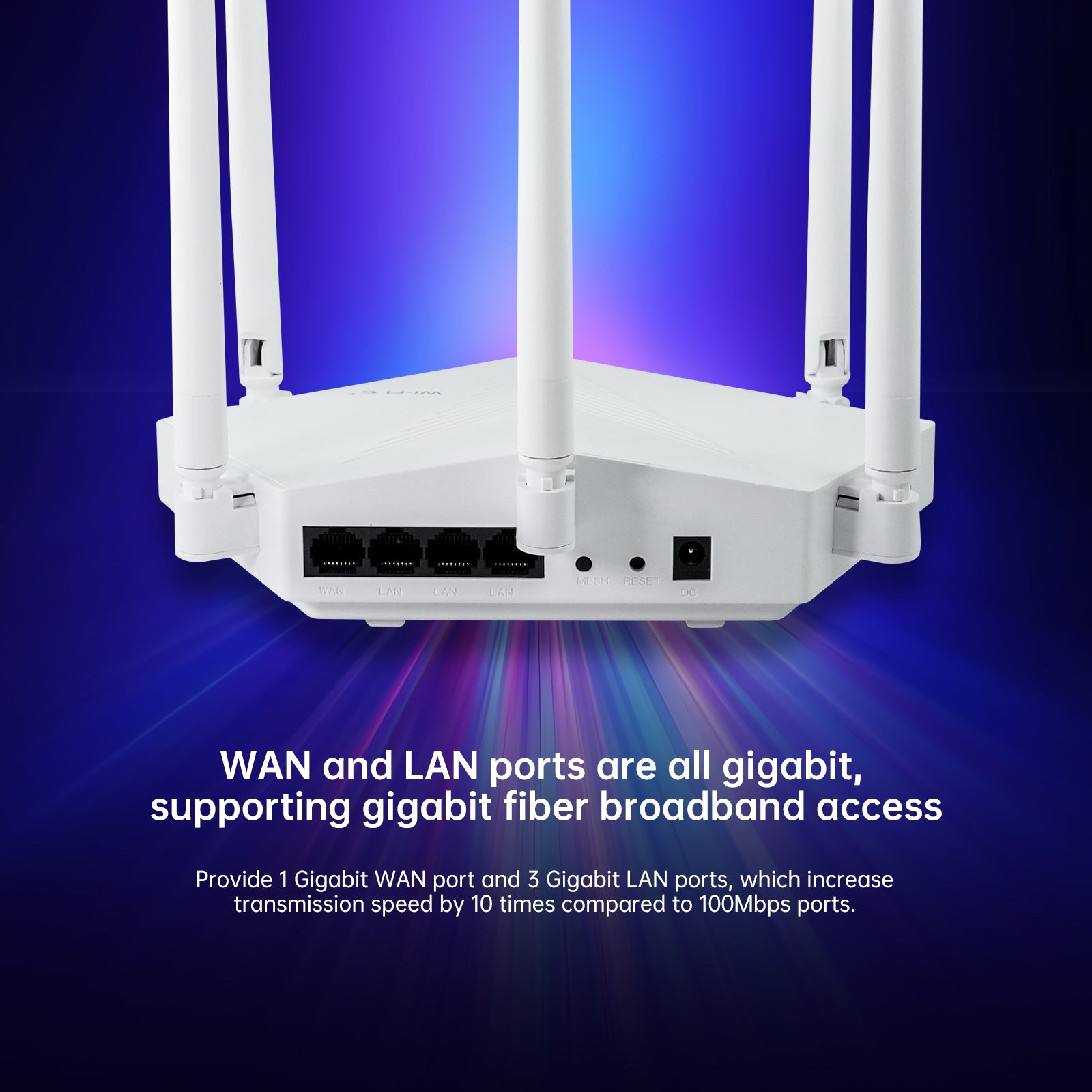 Dual Band Gigabit Wi-Fi 6 Router – двубандов гигабитов Wi-Fi 6 рутер, подходящ за Starlink