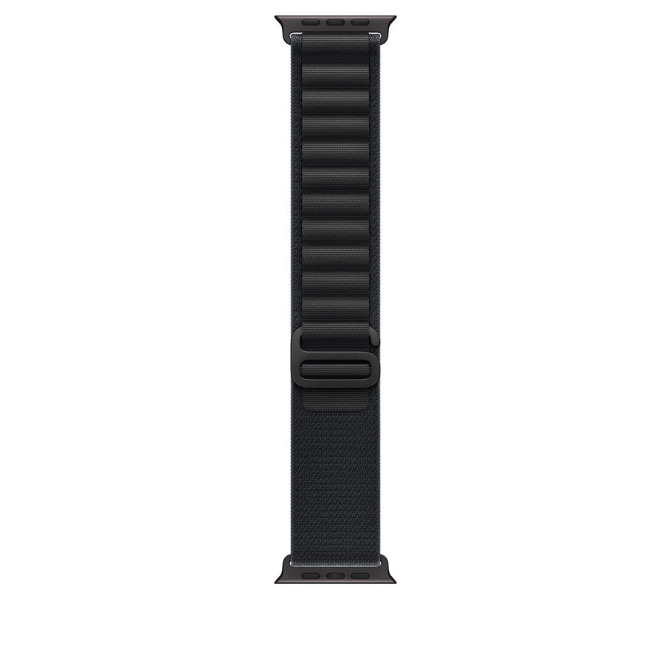 Apple Watch 49mm Alpine Loop - Black / Small - Black Titanium Finish