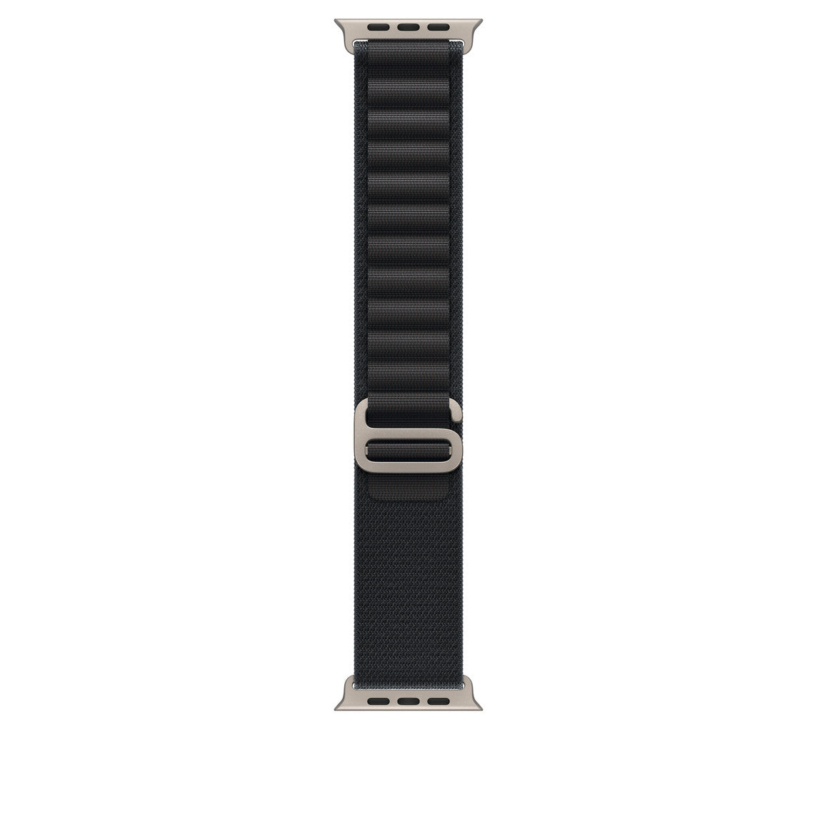 Apple Watch 49mm Alpine Loop - Black / Small - Natural Titanium Finish