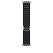 Apple Watch 49mm Alpine Loop - Black / Small - Natural Titanium Finish