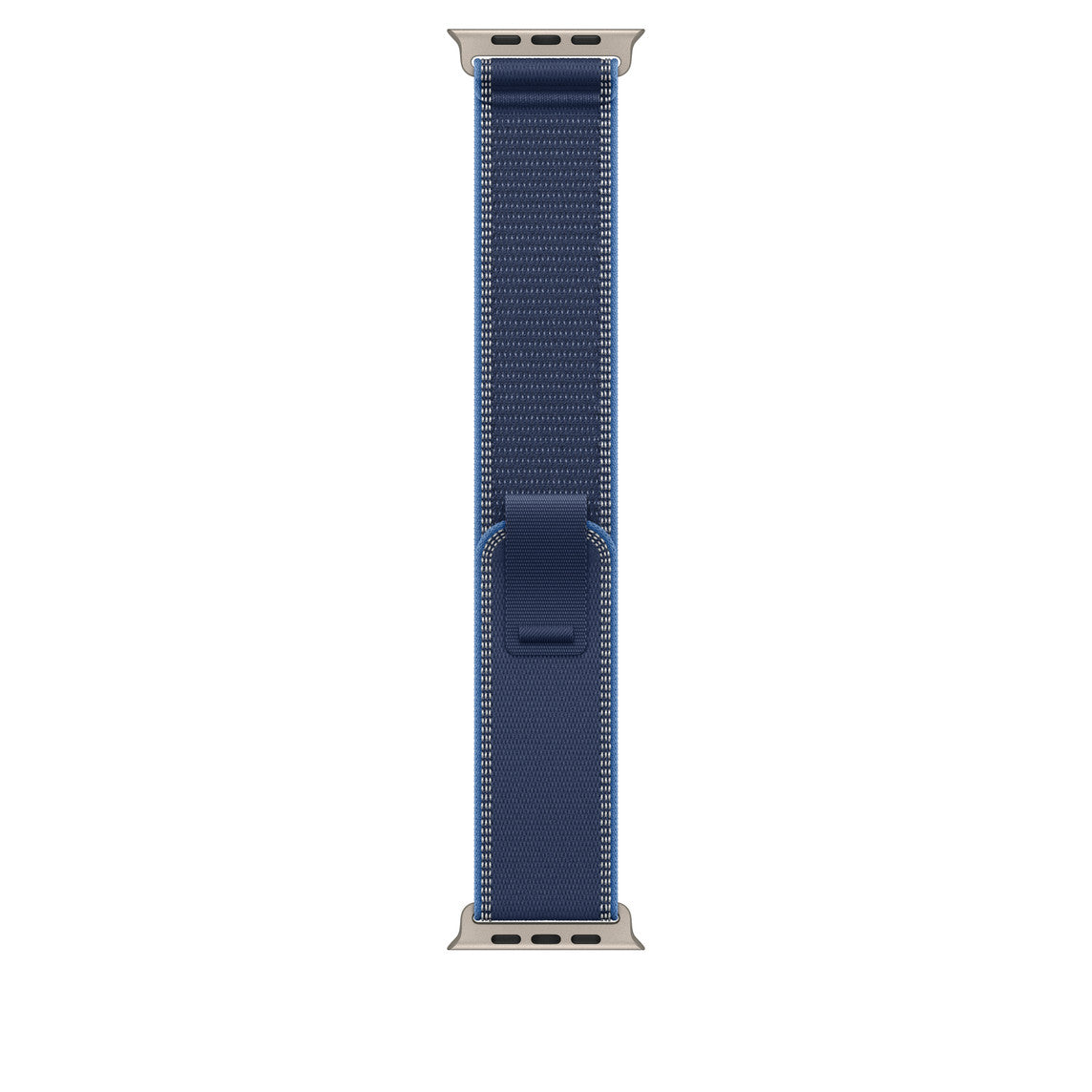 49mm Blue/Bright Blue Trail Loop - M/L - Natural Titanium Finish