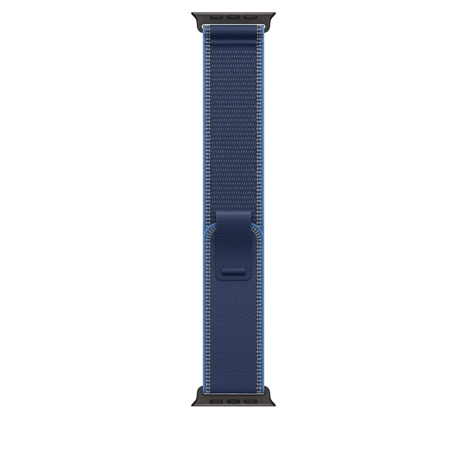 49mm Blue/Bright Blue Trail Loop - S/M - Black Titanium Finish