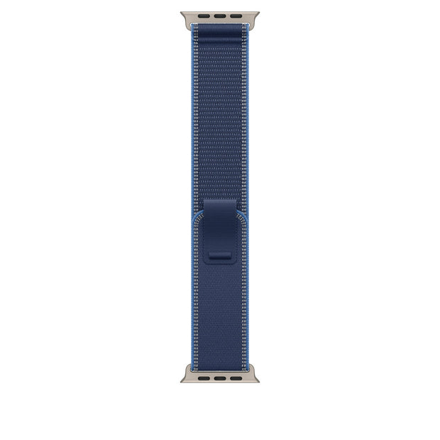 49mm Blue/Bright Blue Trail Loop - S/M - Natural Titanium Finish