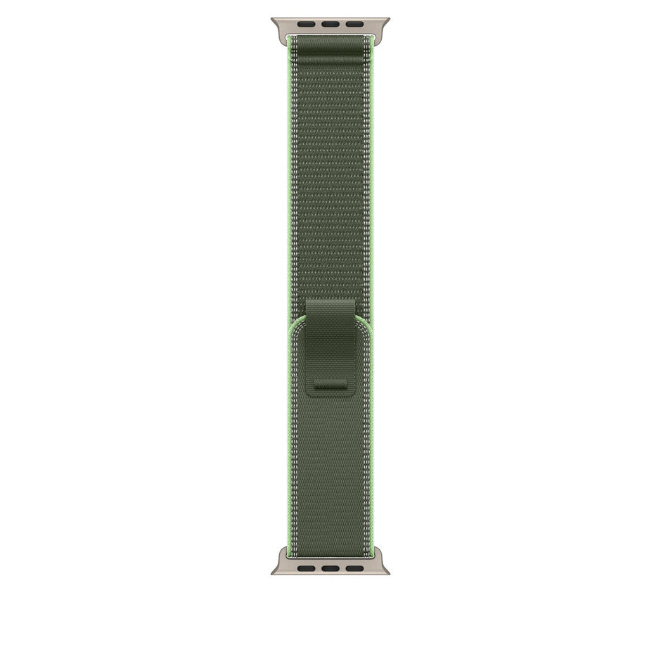 49mm Green/Neon Trail Loop - M/L - Natural Titanium Finish