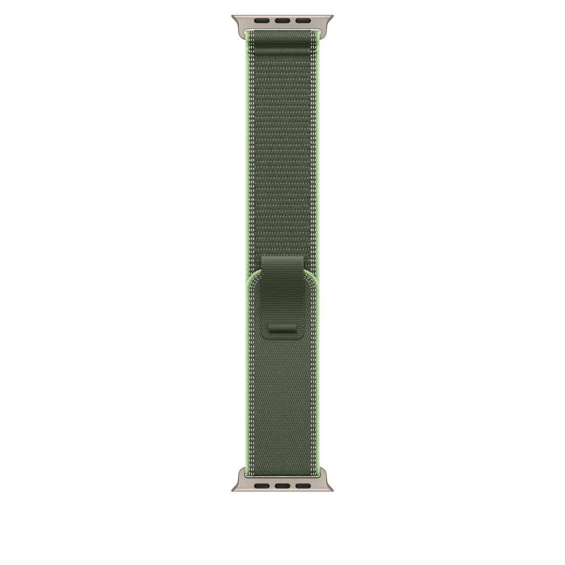 49mm Green/Neon Trail Loop - S/M - Natural Titanium Finish