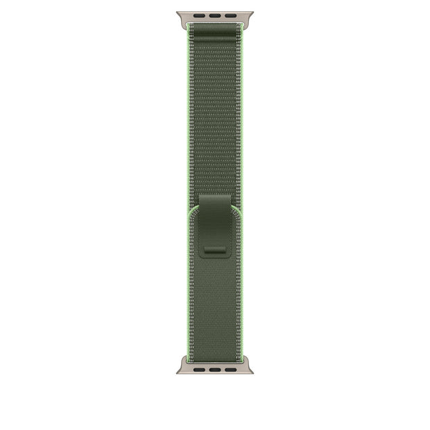 49mm Green/Neon Trail Loop - S/M - Natural Titanium Finish