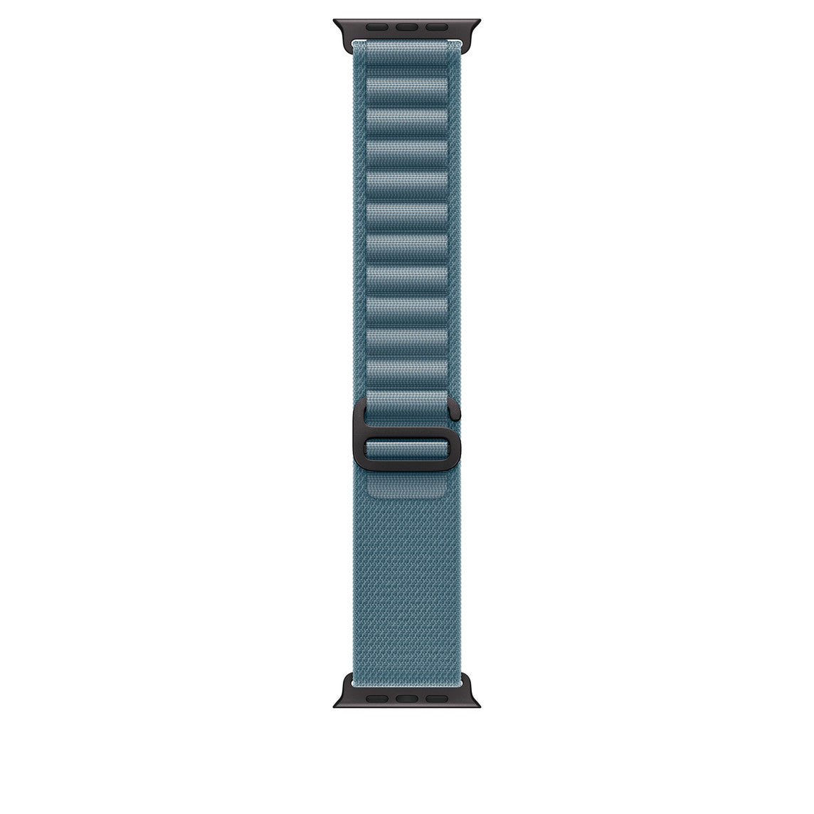 Apple Watch 49mm Alpine Loop - Light Blue / Medium - Black Titanium Finish