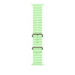 49mm Neon Green Ocean Band Extension - Natural Titanium Finish