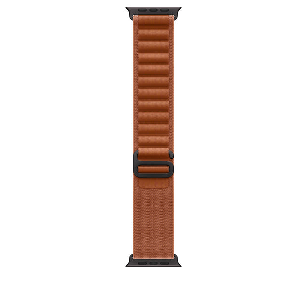 Apple Watch 49mm Alpine Loop - Terra Cotta / Medium - Black Titanium Finish