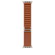 Apple Watch 49mm Alpine Loop - Terra Cotta / Small - Natural Titanium Finish