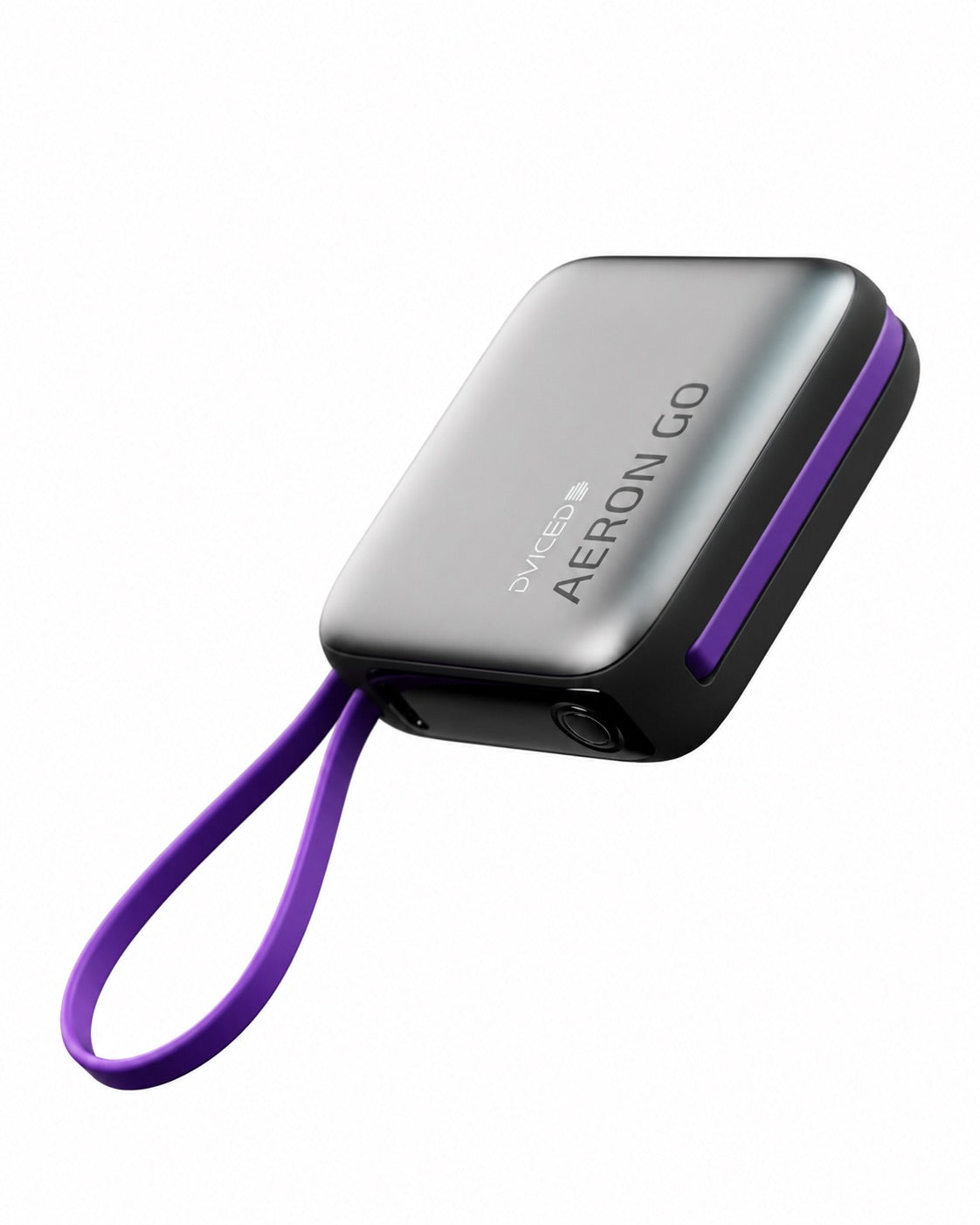 Dviced AERON GO 10000mAh Power Bank with Built-in Cable & 45W PD - Silver