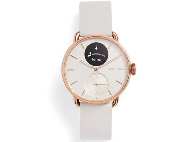 Withings Scanwatch 2 / 38mm (Activity, Sleep Tracker, ECG, Temperature, SPO2 / Stainless steel, fkm wristband, sapphire glass) - Sand
