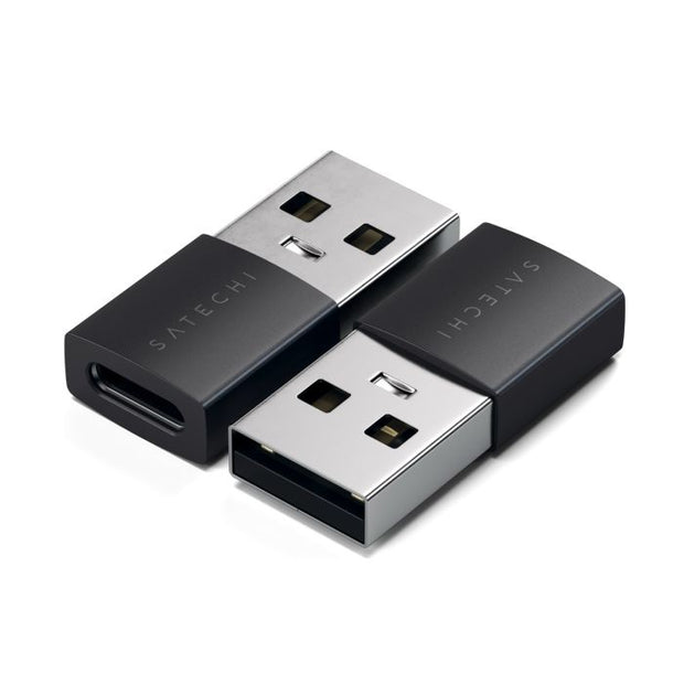 Satechi Type-A to Type-C Adapter Space Black – USB-A към USB-C адаптер - 2 броя