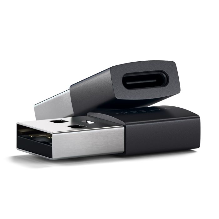 Satechi Type-A to Type-C Adapter Space Black – USB-A към USB-C адаптер - 2 броя