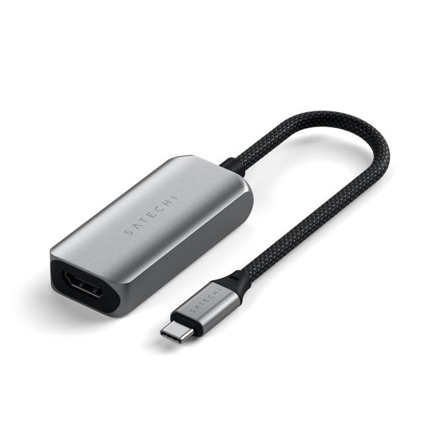 Satechi USB-C To HDMI 2.1 8K Adapter (Mac Devices up to 4K / 60Hz, 8K / 60Hz, 4K 60Hz / 120Hz, 2K / 40Hz, 1080P / 500Hz, Dynamic HDR10+ HDCP 1.4 и HDCP 2.3) - Space Grey