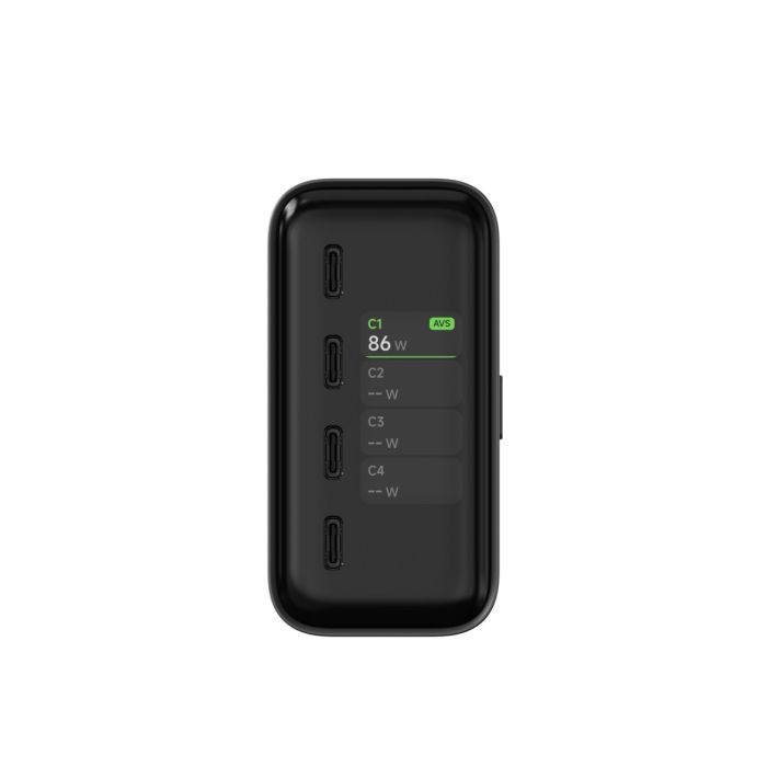 Satechi ChargeView 140W Desktop Charger EU – настолно USB-C GaN зарядно с дисплей
