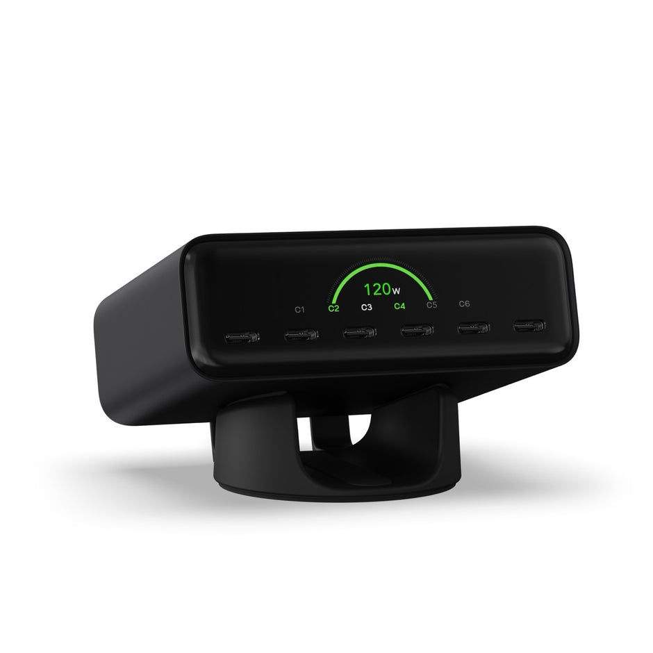 Satechi ChargeView 240W Desktop Charger (6x USB-C) - Space Black
