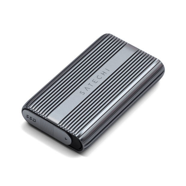 Satechi USB4 NVMe SSD Pro Enclosure (M.2 NVMe Drives 2280 / 2260 / 2242mm-16TBmax, PCI-E Gen 4x4, max bandwidth 8GB / s, reading / writing 3840MB / s ) - Grey